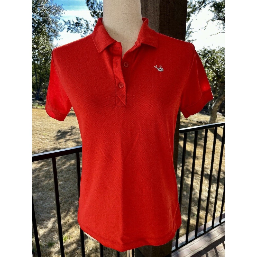 Vintage Between Stops Red Polo Shirt Size Large (Children's or small women's?)